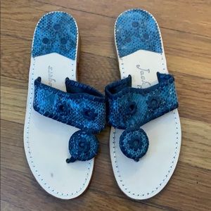 Jack Rogers Snakeskin Sandals